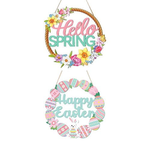 Easter wooden hanging - easter, sign