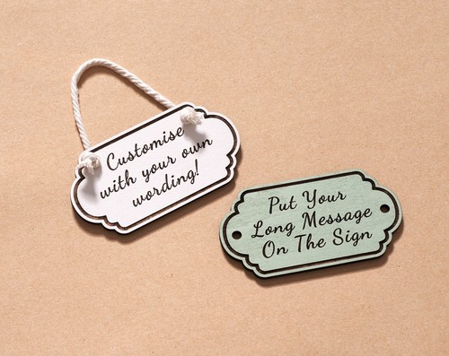 Personalised small wooden sign - personalised,