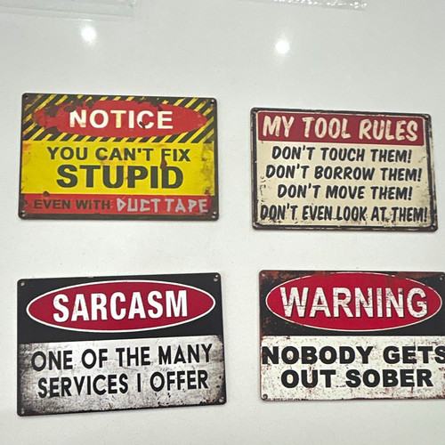 Set wooden wall plaque - set, 4