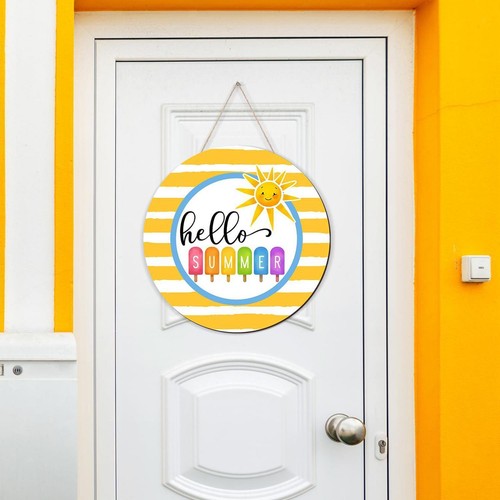 Summer wooden sign - wooden, decor
