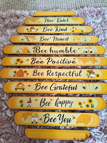 Wooden bee rules - hanging, wall