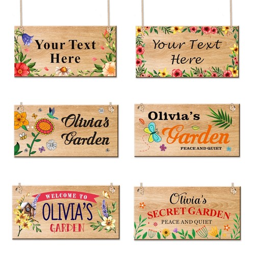 Personalised wooden hanging - personalised,