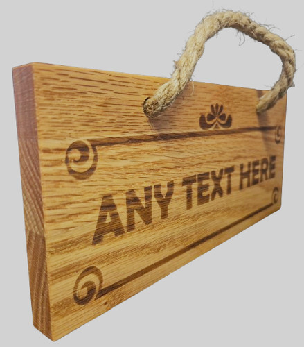 Personalised wooden wood sign - wood,