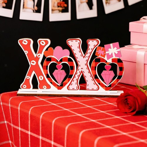 Valentine day wooden table - valentine's,