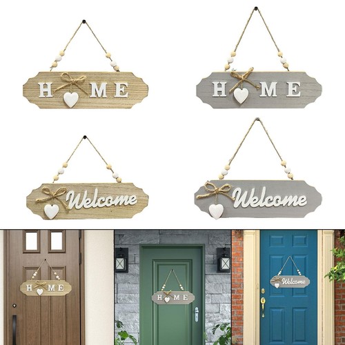 Hanging wood sign - wood, with