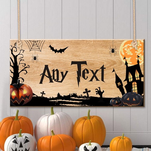 Personalised halloween sign - halloween,