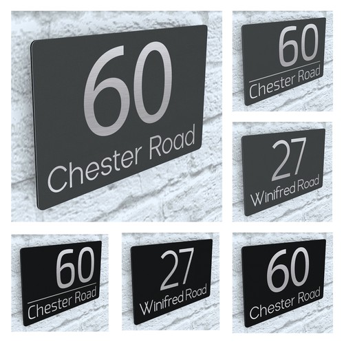 House number plaques door - number,