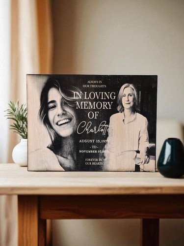 Personalised wooden memorial - personalised,