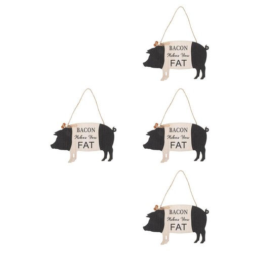 Handmade wooden pig wall - pig,