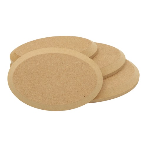 Wooden mdf oval plaque - plaque, chamfer