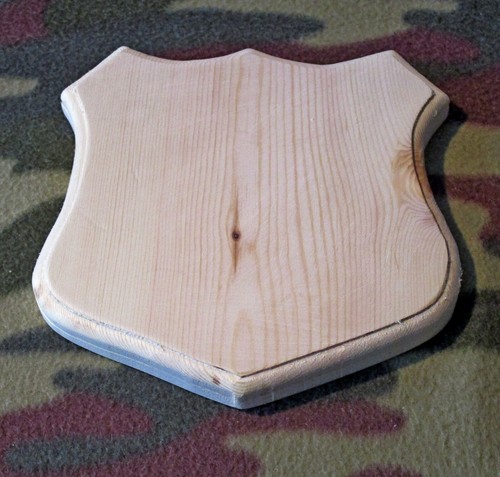 Plain wood wooden shield shape - wooden,