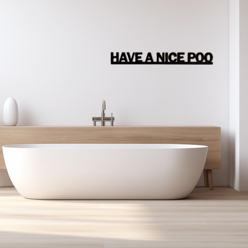 Funny bathroom door sign - door,