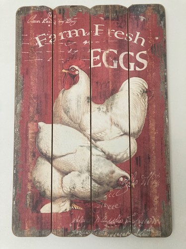 Wooden wall plaque hanging - wall,