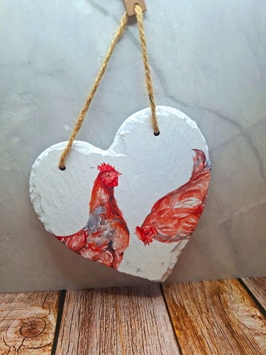 Small painted wooden hanging - wooden,