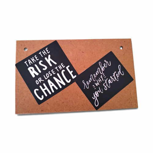 Wooden inspirational quote - wooden,