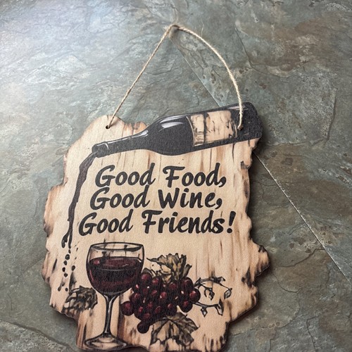Small wooden plaque - wooden,