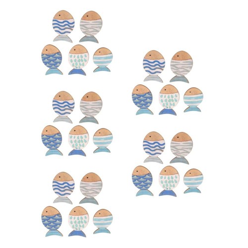 Wooden fish wall plaques - wooden,