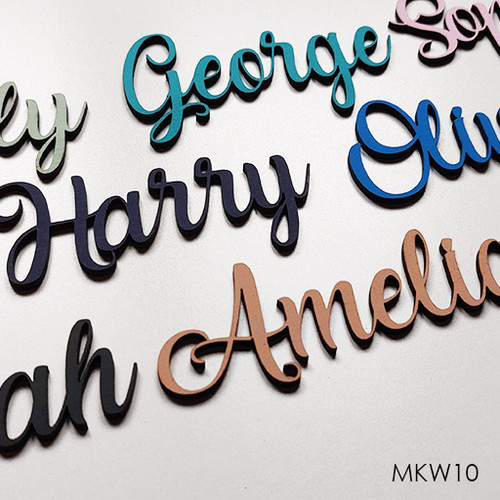 Personalised wooden script
