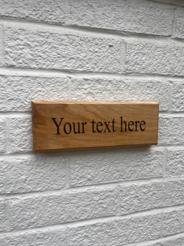 Personalised oak house sign - personalised,