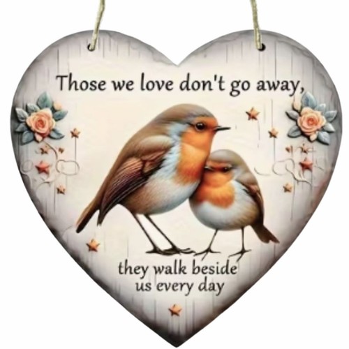 Robin memorial heart - robin,