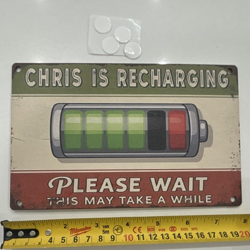 Chris wooden plaque - chris,