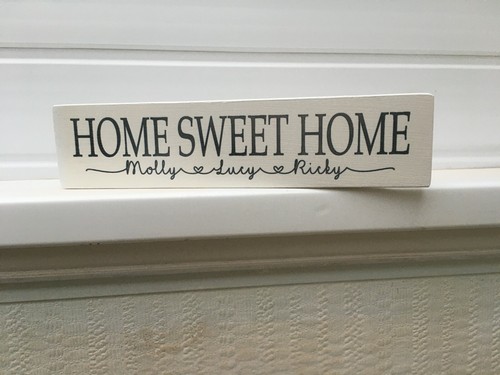 Home sweet wooden sign - sweet,
