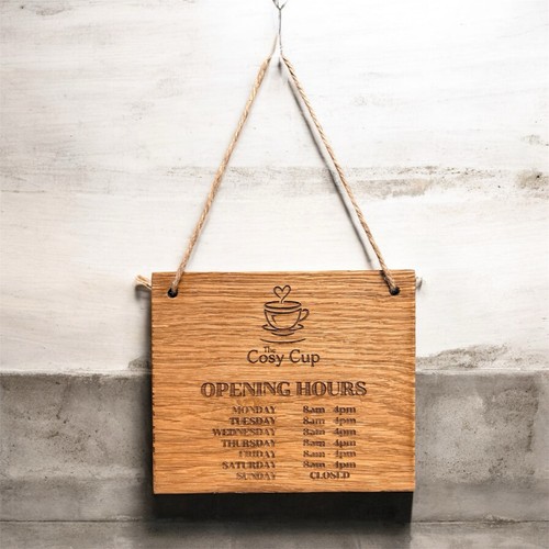 Personalised wooden opening - personalised,