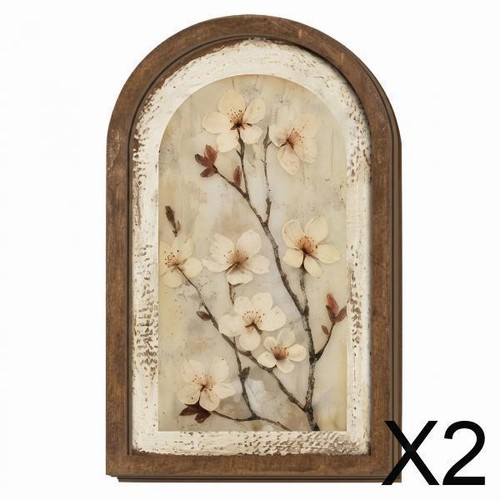 Decorative wooden wall plaque - wooden,