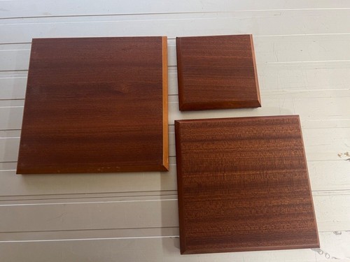Wooden craft plaques mahogany - plaques,
