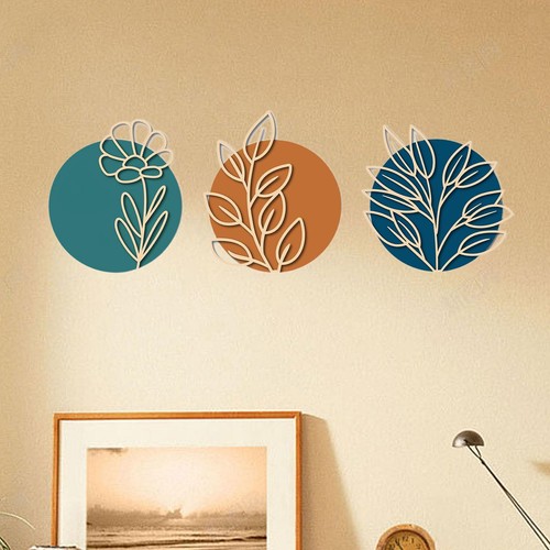 Leaf wood wall art bohemian - leaf,