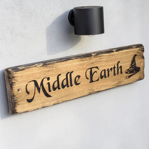 Personalised rustic oak - oak, house