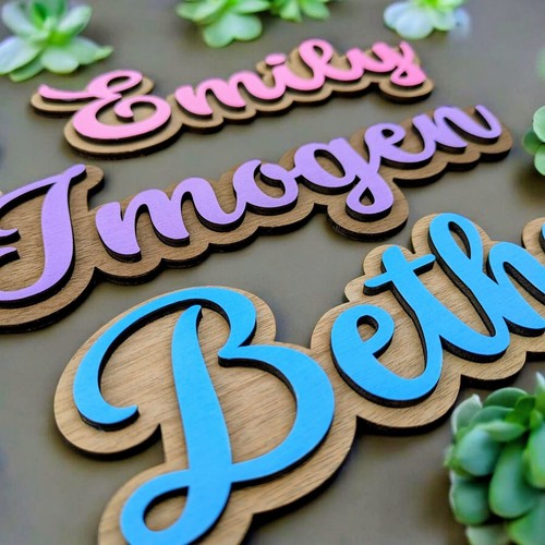 Personalised wooden name - wooden,