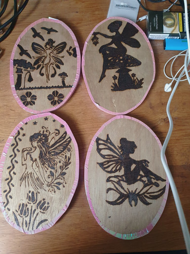 Set oval wooden fairy - wooden,