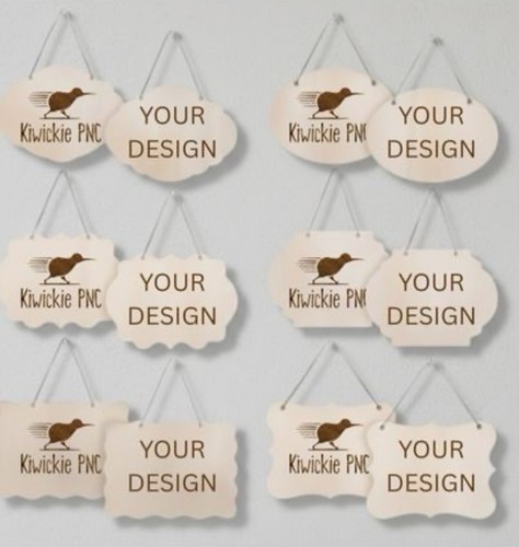 Small wooden plaque - , laser